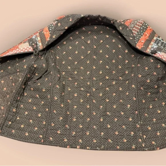 Handmade Quilted Folk Art Jacket | Patchwork Prairie Coat - Picture 5 of 16